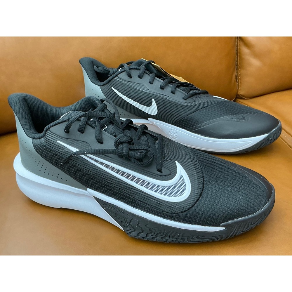 Nike Precision VII Basketball Shoes‎ Mens Size 13 Black White New FN4322-005 Low